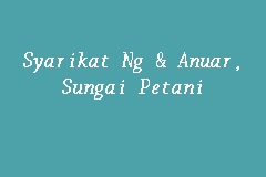 Syarikat Ng & Anuar, Sungai Petani business logo picture