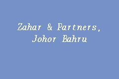 johor bahru zahar partners firm law