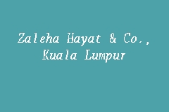 Zaleha Hayat & Co., Kuala Lumpur business logo picture